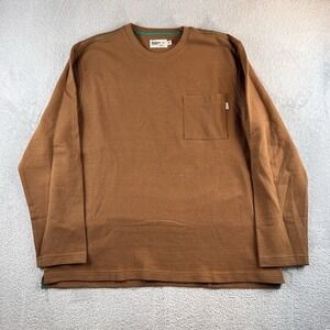 Huckberry Wellen Ripple Beach Lightweight Sweatshirt Mens XXL Grain Minimalist